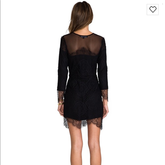 For Love & Lemons Grace Mini Black Lace Dress - Picture 4 of 7